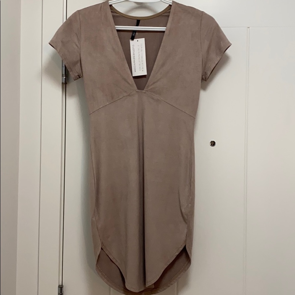 Suede dress